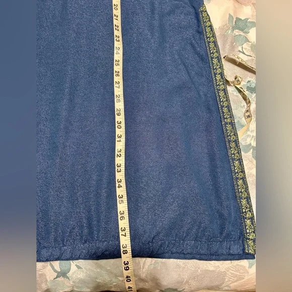 M. BASICS by Maria. B. Elegant Blue and Green Embroidered Women's Dress - Picture 12 of 15